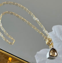 Load image into Gallery viewer, Rhea Necklace - Brown Crystal Pendant