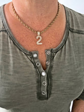 Load image into Gallery viewer, Number Pendant Necklace