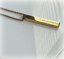 Load image into Gallery viewer, Protection Quote Necklace