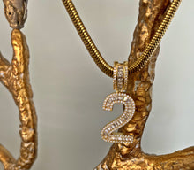 Load image into Gallery viewer, Number Pendant Necklace