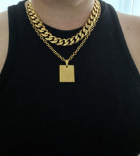 Load image into Gallery viewer, Empowerment Statement Necklace Large Pendant "I Am Worth It"