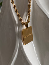 Load image into Gallery viewer, Empowerment Statement Necklace Large Pendant "I Am Worth It"