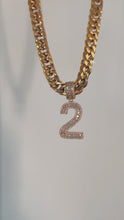 Load and play video in Gallery viewer, Number Pendant Necklace