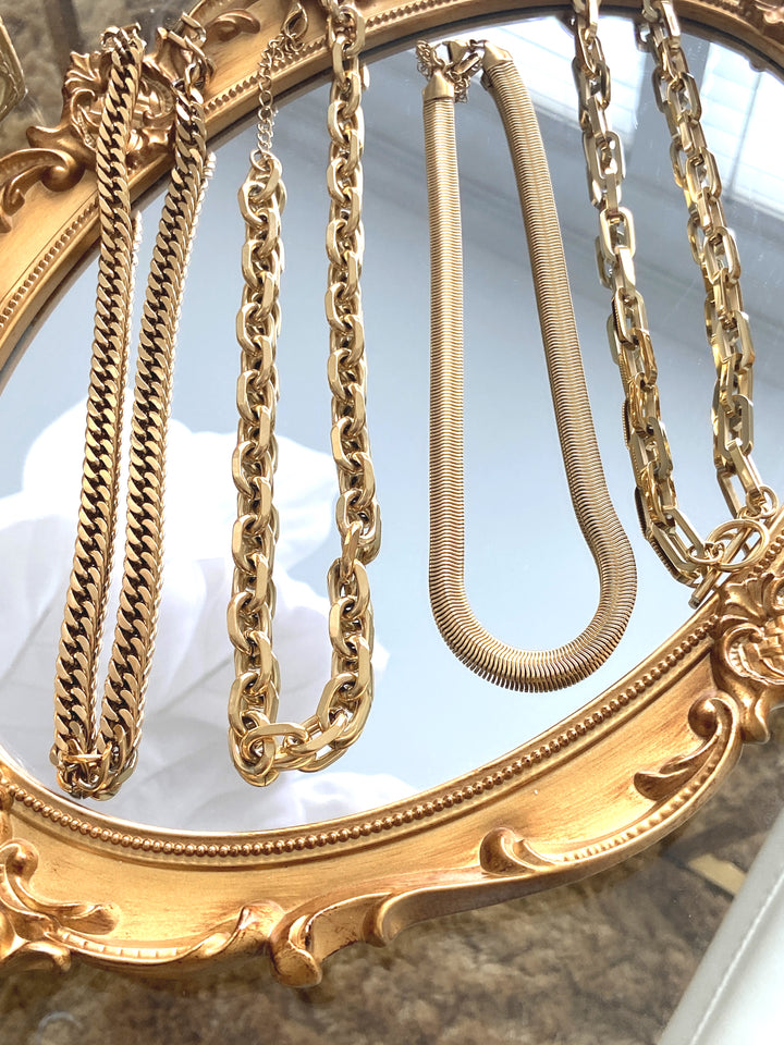 gold plated chain necklaces