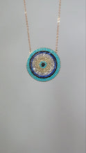 Load and play video in Gallery viewer, Kassie Evil Eye Necklace
