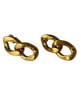 Load image into Gallery viewer, Bluebell Dangle Earrings - Curb Chain Dangle Stud Earrings
