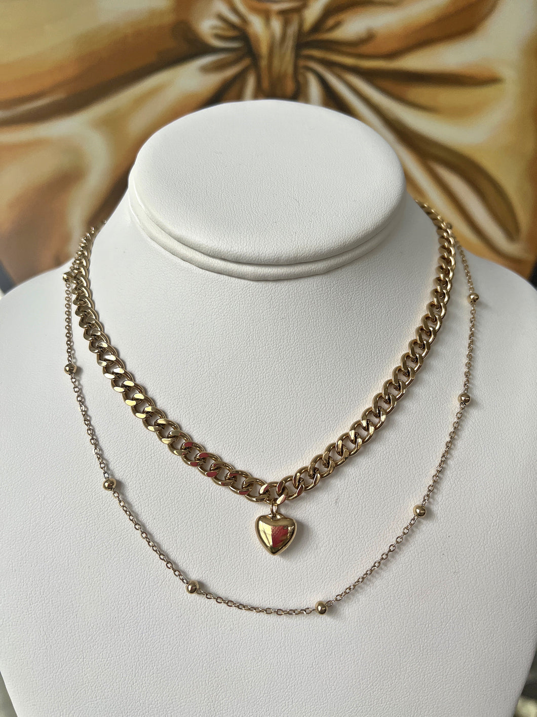 Love is Love Double Heart Necklace
