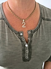 Load image into Gallery viewer, Number Pendant Necklace
