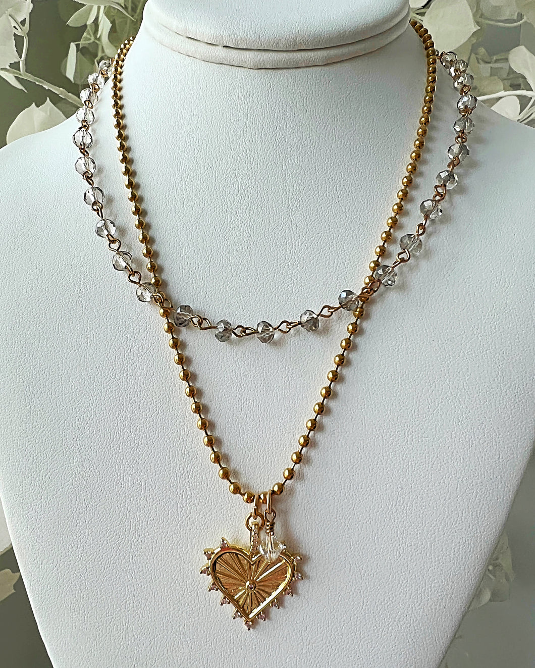 Loretta Heart Necklace Set