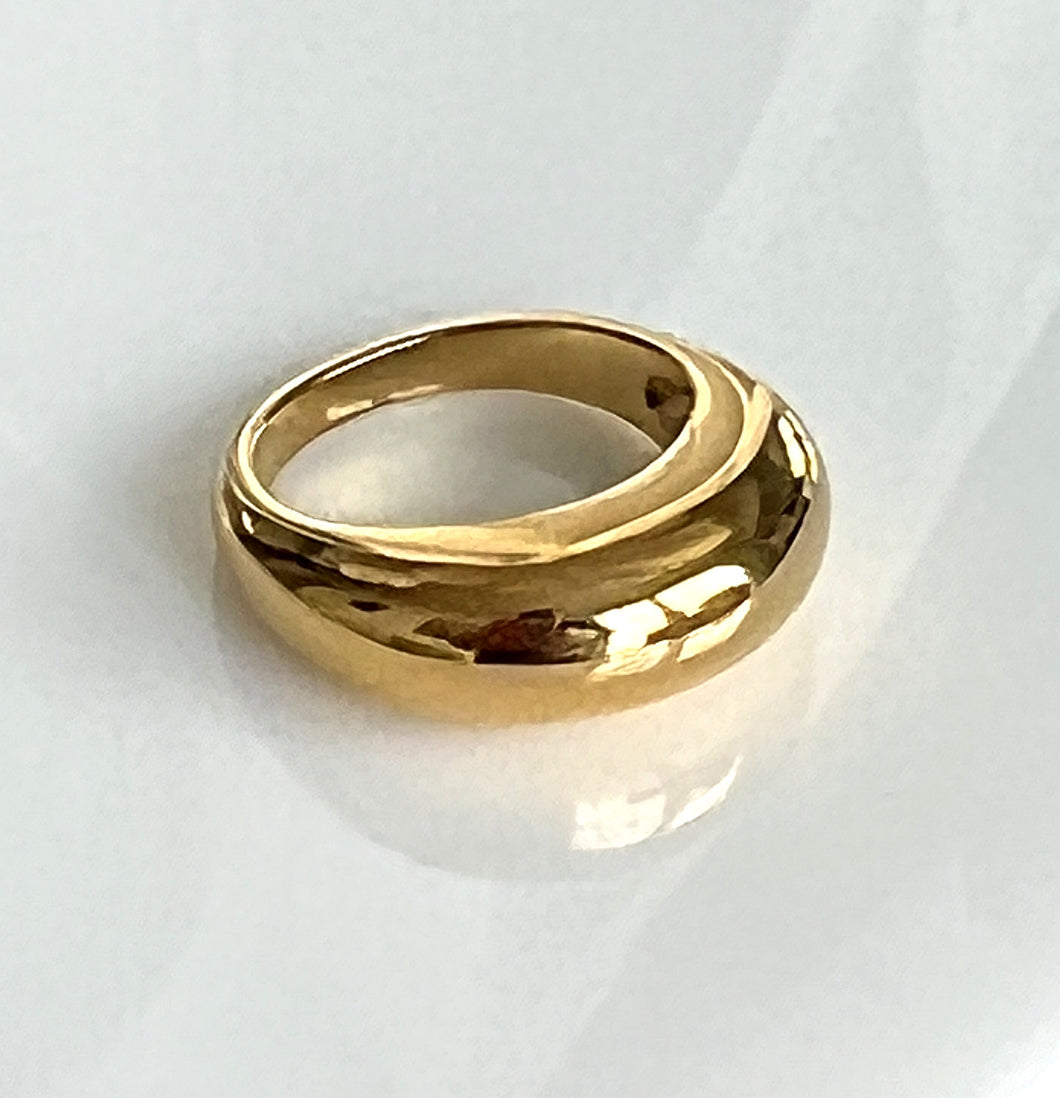 Gold plated ring everyday jewelry