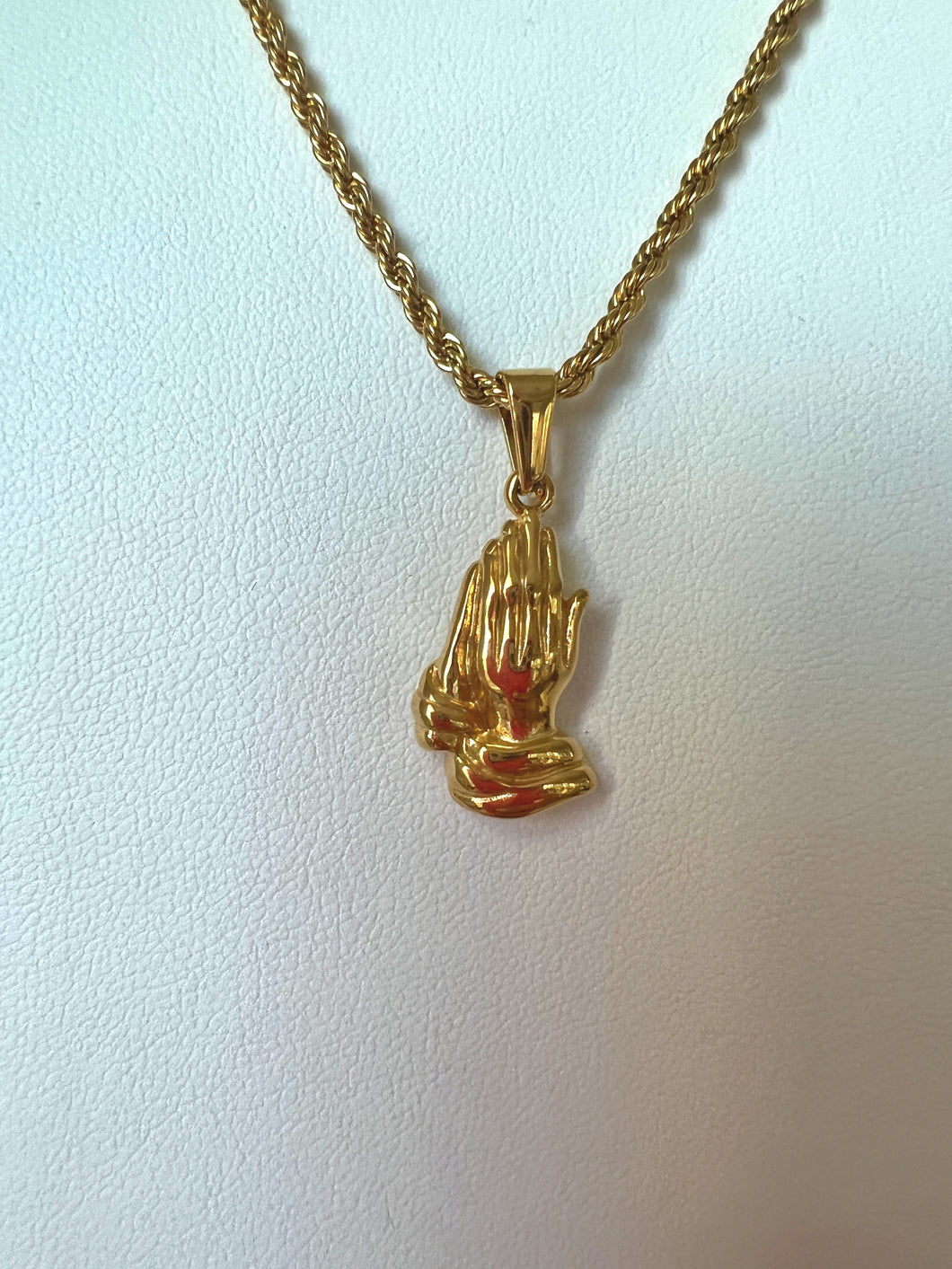 Praying Hands Protection Necklace