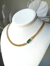 Load image into Gallery viewer, Astor Necklace WIth Green Cubic Zircon
