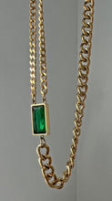 Load image into Gallery viewer, Astor Necklace WIth Green Cubic Zircon
