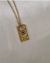 Load image into Gallery viewer, The Fortune Tarot Card Dainty Necklace
