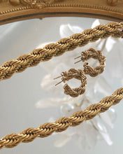 Load image into Gallery viewer, Helen twisted rope earring hoops
