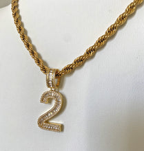 Load image into Gallery viewer, Number Pendant Necklace
