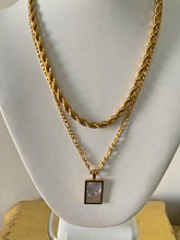 Load image into Gallery viewer, stack of gold nacklaces layered necklaces
