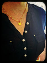 Load image into Gallery viewer, Danielle Necklace - Padlock pendant
