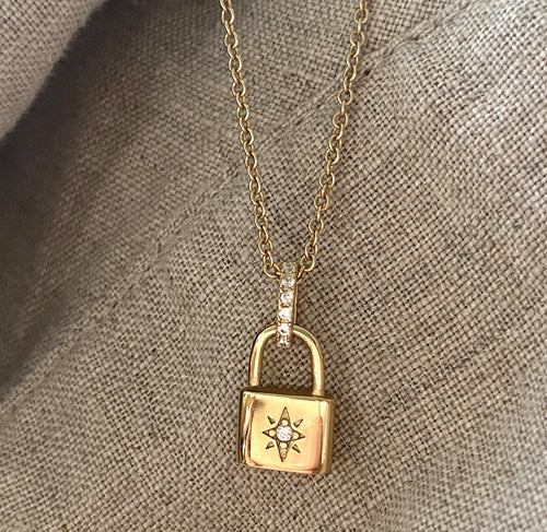 Padlock dainty jewelry everyday jewelry