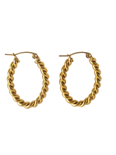 Load image into Gallery viewer, Tali Oval Earrings Hoops
