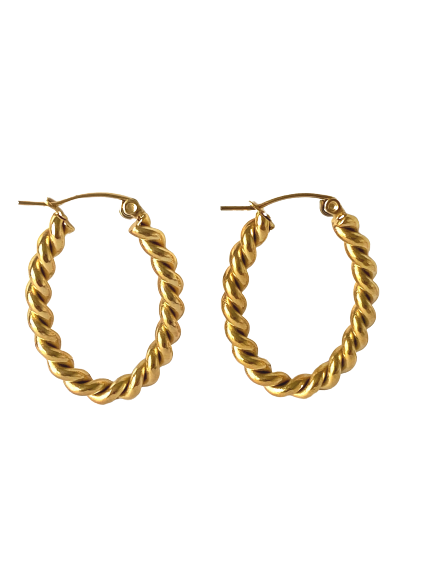 Tali Oval Earrings Hoops