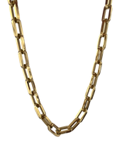 Load image into Gallery viewer, Isabelle Necklace. Medium Paperclip Chain Necklace. 18K Gold plated over Stainless Steel
