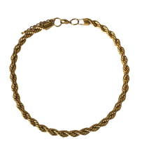 Load image into Gallery viewer, Gold plated stainless steel statement rope necklace everyday jewelry

