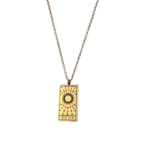 Load image into Gallery viewer, The Sun Tarot Card Dainty Necklace
