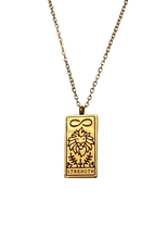 Load image into Gallery viewer, The Strength Tarot Card Dainty Necklace
